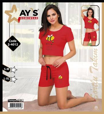 4012 Şortlu Pijama Takımı 1 Adet Ürün Fiyatıdır (Model Sınıfı: PA02-1-034) - 1