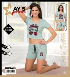 4013 Şortlu Pijama Takımı 1 Adet Ürün Fiyatıdır (Model Sınıfı: PA02-1-034) - 1
