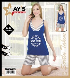 4025 Şortlu Pijama Takımı 1 Adet Ürün Fiyatıdır (Model Sınıfı: PA02-1-034) - 1
