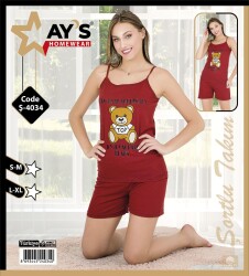 4034 Şortlu Pijama Takımı 1 Adet Ürün Fiyatıdır (Model Sınıfı: PA02-1-034) - 1