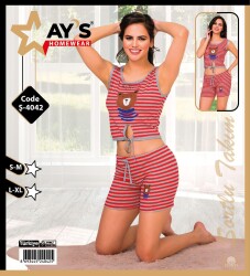 4042 Şortlu Pijama Takımı 1 Adet Ürün Fiyatıdır (Model Sınıfı: PA02-1-034) - 1