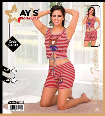 4042 Şortlu Pijama Takımı 1 Adet Ürün Fiyatıdır (Model Sınıfı: PA02-1-034) - 1