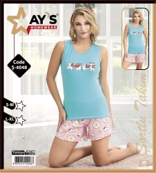 4048 Şortlu Pijama Takımı 1 Adet Ürün Fiyatıdır (Model Sınıfı: PA02-1-034) - 1