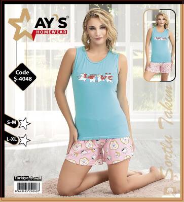 4048 Şortlu Pijama Takımı 1 Adet Ürün Fiyatıdır (Model Sınıfı: PA02-1-034) - 1
