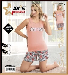 4050 Şortlu Pijama Takımı 1 Adet Ürün Fiyatıdır (Model Sınıfı: PA02-1-034) - 1