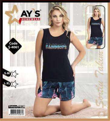 4061 Şortlu Pijama Takımı 1 Adet Ürün Fiyatıdır (Model Sınıfı: PA02-1-034) - 1