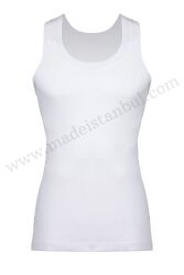 AEA04 Erkek Kaşkorse Atlet Askılı Beyaz - (12 Ad.Ürün Fiyatıdır) - 1
