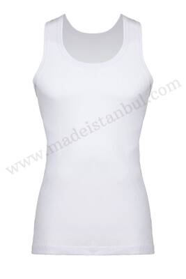 AEA04 Erkek Kaşkorse Atlet Askılı Beyaz - (12 Ad.Ürün Fiyatıdır) - 1