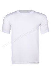 AEA08 Erkek Sıfır Yaka Atlet Beyaz - (1 Ad.Ürün Fiyatıdır, ürünler 12 li pakettedir) - 1