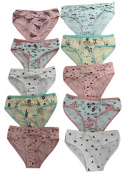 AGK01 Kız Çocuk Baskılı Bikini Külot - (12 Ad.Ürün Fiyatıdır) - 5