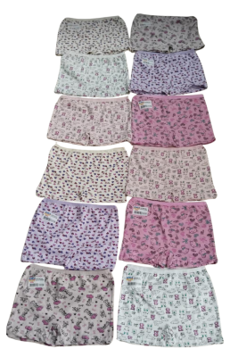AGK03 Kız Çocuk Boxer (Emprime) - (1 Ad.Ürün Fiyatıdır, ürünler 12 li pakettedir) - 1