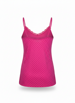 AKA07 Kadın Dantelli İp Askılı Emprime Atlet (Swella) - (1 Ad.Ürün Fiyatıdır, ürünler 12 li pakettedir) - 3