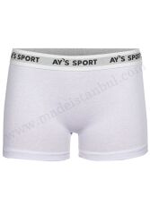 AKK19 Kadın Boxer Beli Kalın Lastikli (Ays) L Beden - (1 Ad.Ürün Fiyatıdır, ürünler 12 li pakettedir) - 4