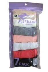 AKK30 Kadın Bikini Düz Renkler 7'li Paket - 1