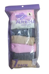 AKK30 Kadın Bikini Düz Renkler 7'li Paket - 3