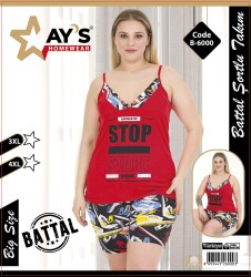 B6000 Büyük Beden Şort Takım Kısa Kol, Alt Şort. 1 Adet Ürün Fiyatıdır (Model Sınıfı: CL03-1-012) - 1