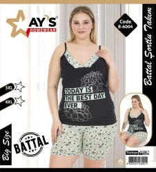 B6004 Büyük Beden Şort Takım Kısa Kol, Alt Şort. 1 Adet Ürün Fiyatıdır (Model Sınıfı: CL03-1-012) - 1