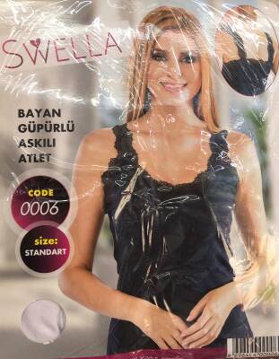 EKA13 Kadın Bluz Dantelli Atlet (0006) - (1 Ad.Ürün Fiyatıdır) - 1