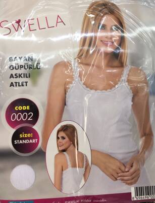 EKA16 Kadın Bluz Dantelli Atlet (0002) - (1 Ad.Ürün Fiyatıdır) - 1