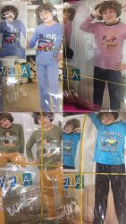 Erkek Çocuk Pijama Takımı Uzun Kollu - 1