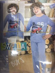 Erkek Çocuk Pijama Takımı Uzun Kollu - 10